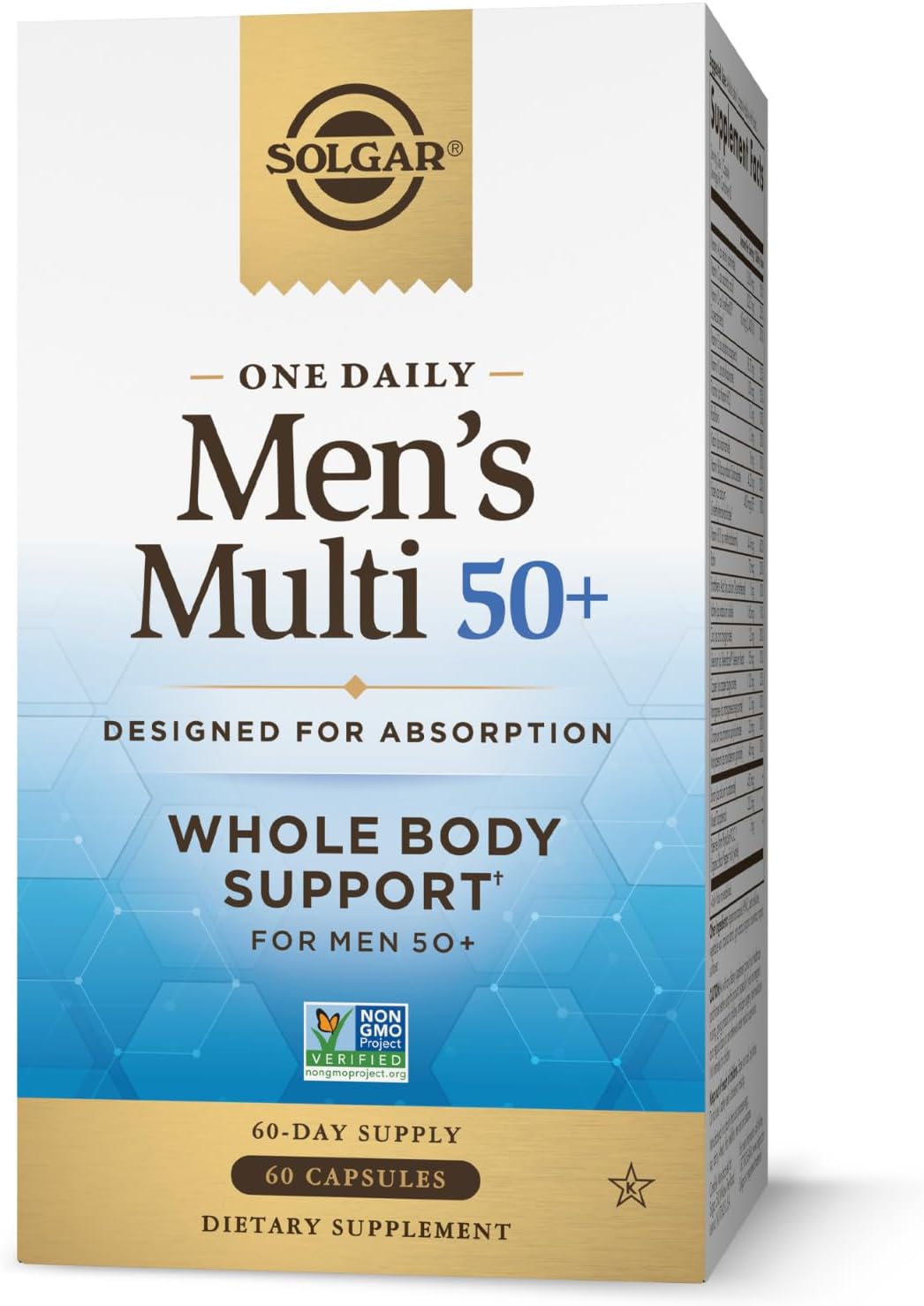 Solgar One Daily Men's Multi 50+ - Whole Body Support for Men Over 50, Delayed Release, 60 Vegan Capsules - görsel 1