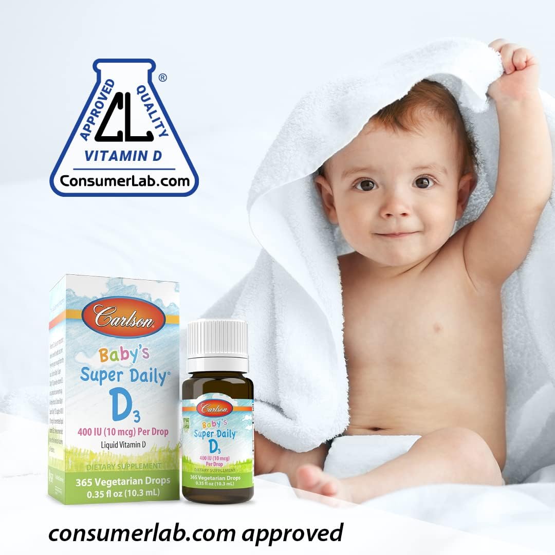 Carlson Super Daily D3 for Baby – Liquid Vitamin D3 Supplement, 2.5 ml - görsel 2
