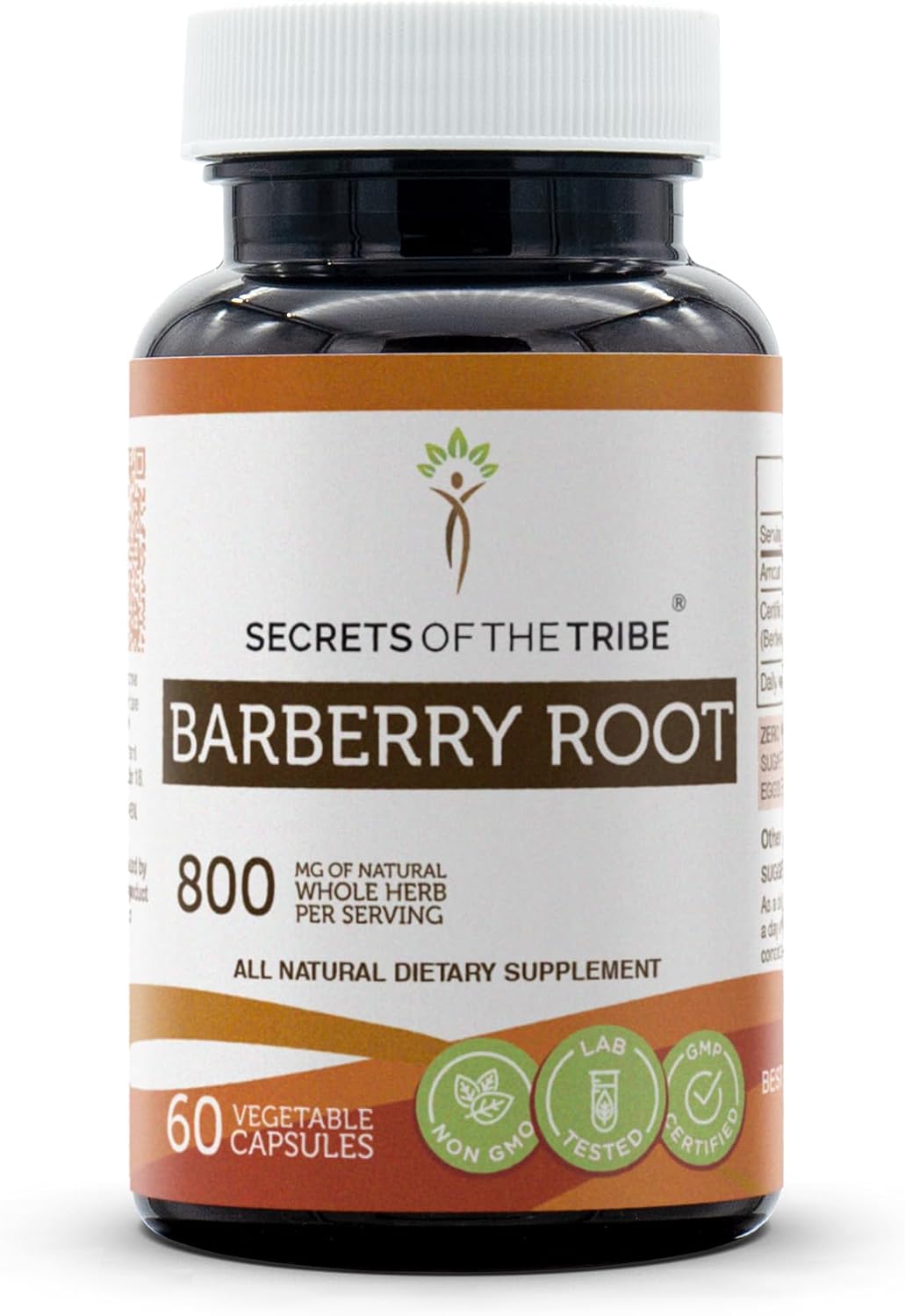 Secrets of the Tribe Barberry Root 120 Capsules – Vegetable Capsules, Dried Root Bark - görsel 6