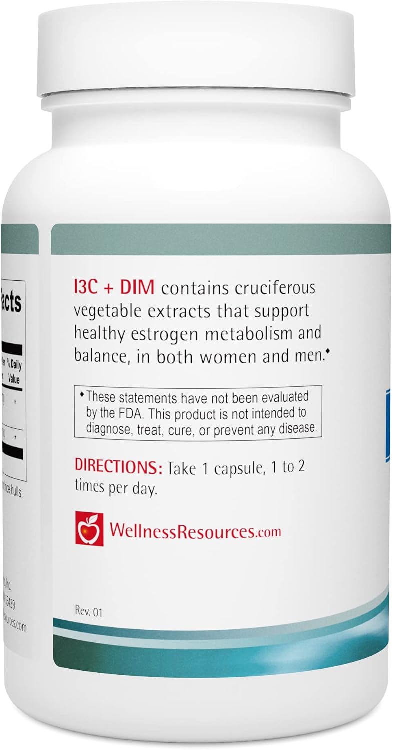 Wellness Resources I3C + DIM: Oestrogen Metabolism & Detoxification Support (60 Capsules) - görsel 8