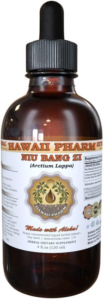 HawaiiPharm Niu Bang Zi (Burdock Seed) Tincture - 2 x 946 ml