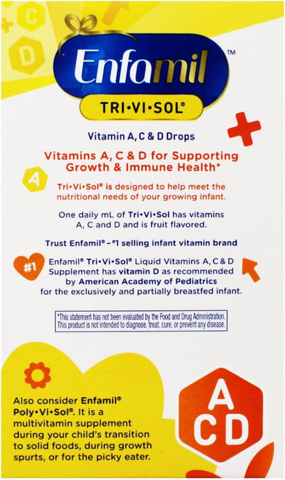 Enfamil Tri-Vi-Sol Supplement Drops – Vitamins A, D and C for Infants