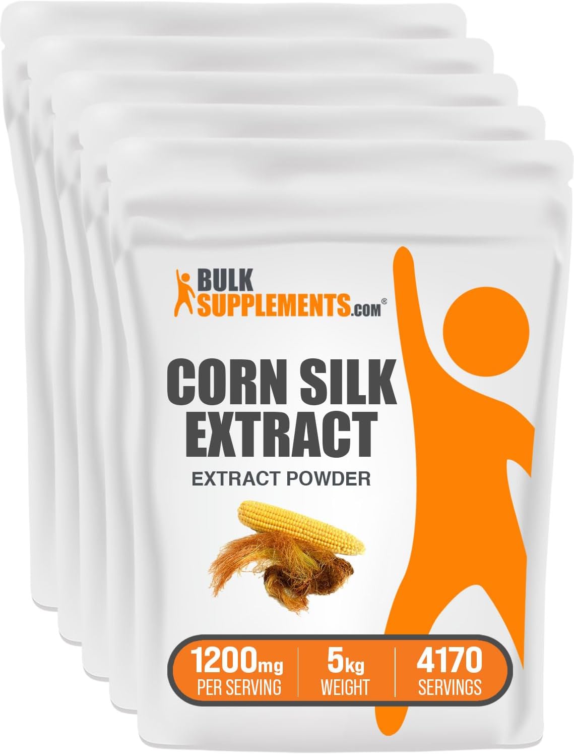 BulkSupplements Corn Silk Extract Powder – Vegan & Gluten-free – 5kg Pack - görsel 1