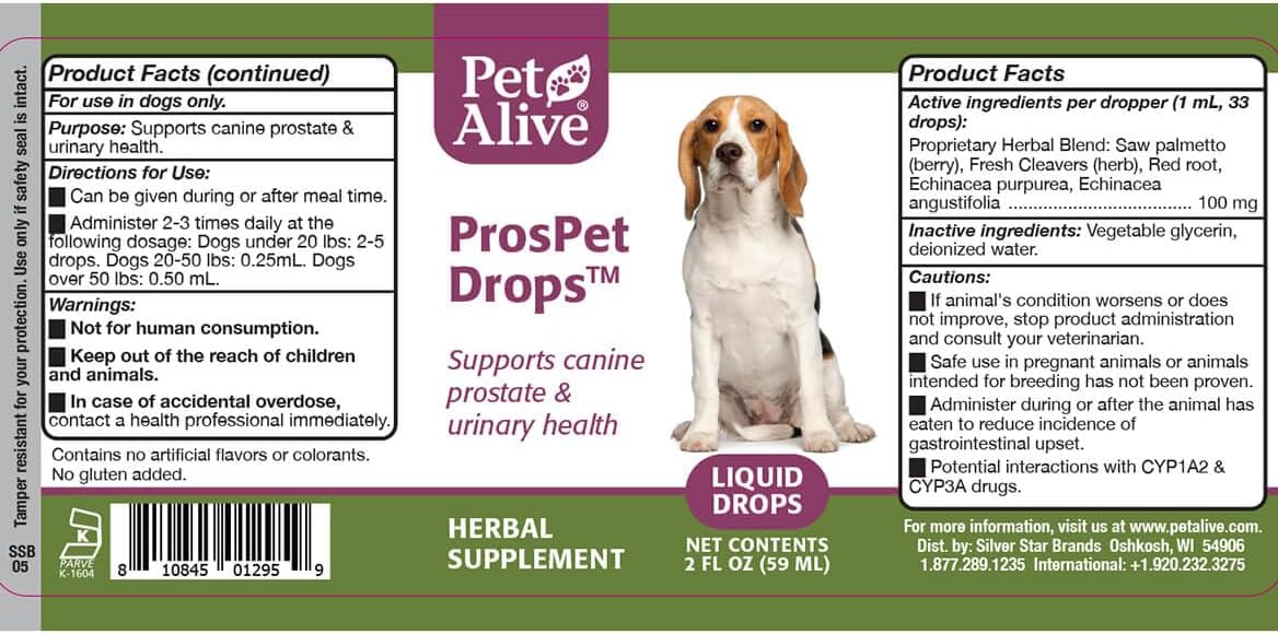 PetAlive ProsPet Drops – Herbal Supplement for Dog Prostate, Bladder & Urinary Support - görsel 9