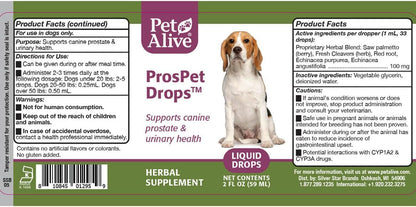PetAlive ProsPet Drops – Herbal Supplement for Dog Prostate, Bladder & Urinary Support
