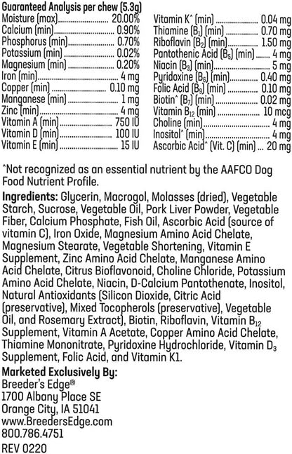 Breeder's Edge In Between for Her, Daily Multivitamin Supplement for Breeding Dogs and Cats, Fills Nutritional Gaps, and Supports Moms in Between Breeding, 90 Tablets Medium & Large Dog