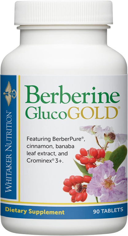 Dr Whitaker's Berberine GlucoGold Supplement with Berberine and Cinnamon