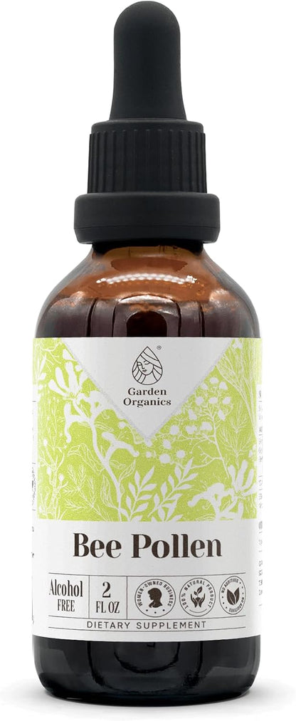 Bee Pollen Alcohol-Free Natural Tincture Extract, Traditionally Used for Vitality Support, Liquid Drops Made from 100% Bee Pollen (118 ml)
