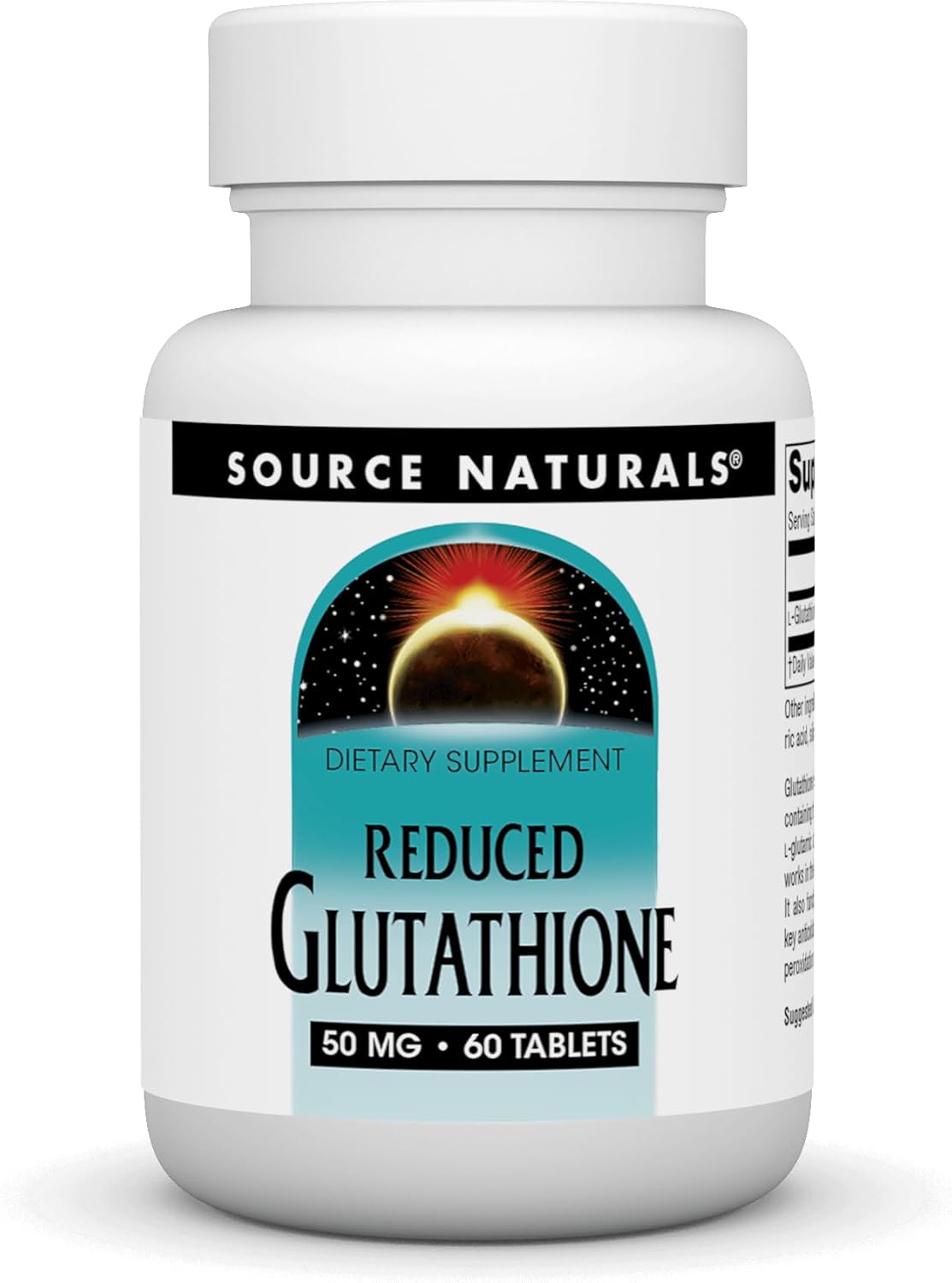 Source Naturals Reduced Glutathione 50 mg - 60 Tablets - görsel 1