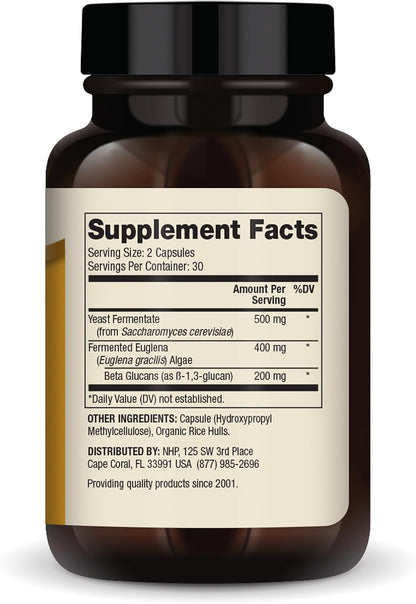 Dr. Mercola Fermented Beta Glucans - Immune Support Supplement with Beta-1,3-Glucan and EpiCor - 60 Capsules