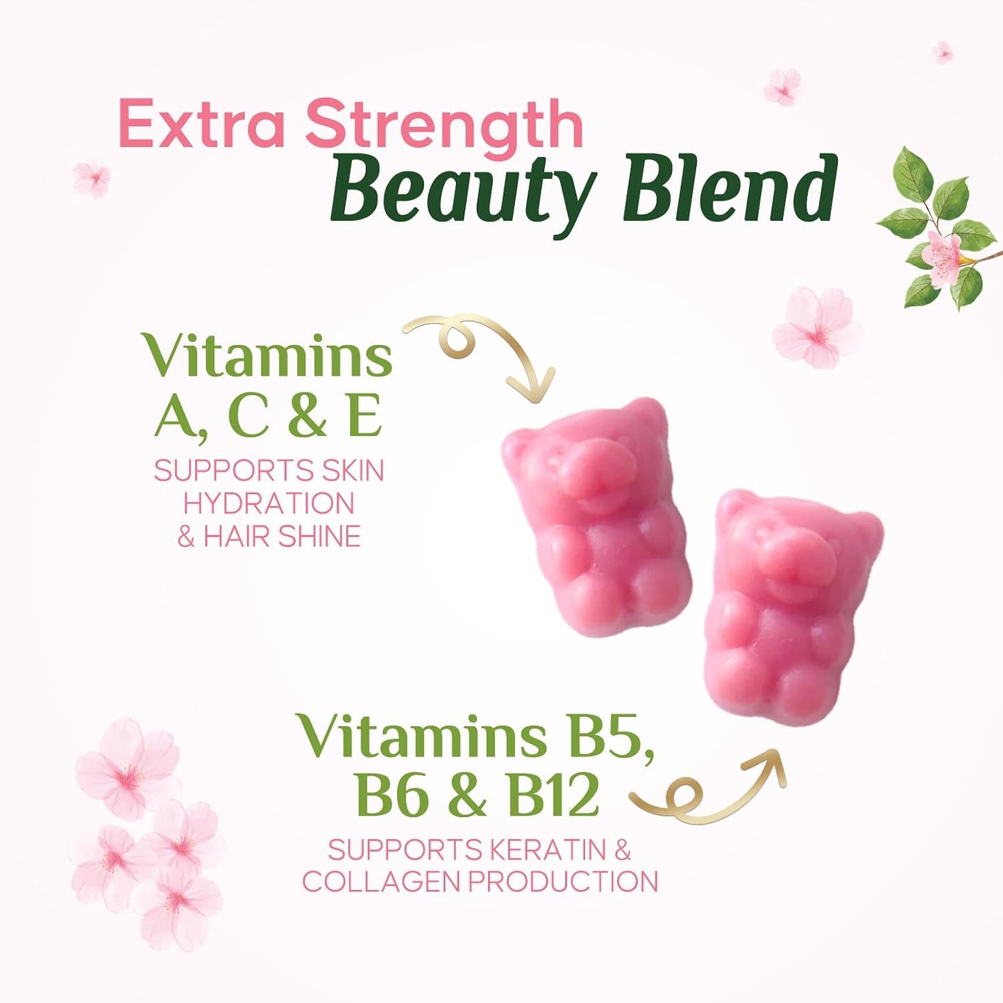 Biotin 5000 mcg Gummies for Hair, Skin & Nails – Extra Strength - görsel 6