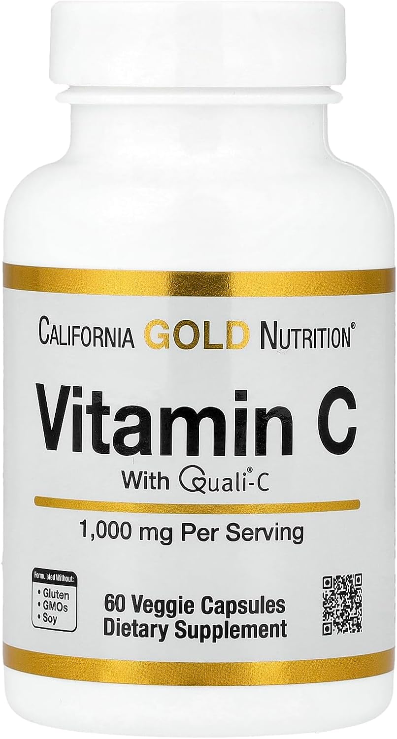 Lake Avenue Vitamin C, Quali-C, 1,000 mg, 60 Veggie Capsules - görsel 1