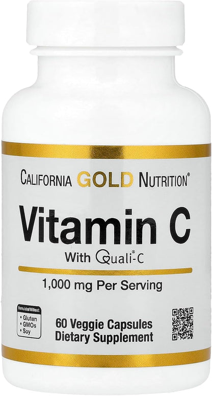 Lake Avenue Vitamin C, Quali-C, 1,000 mg, 60 Veggie Capsules