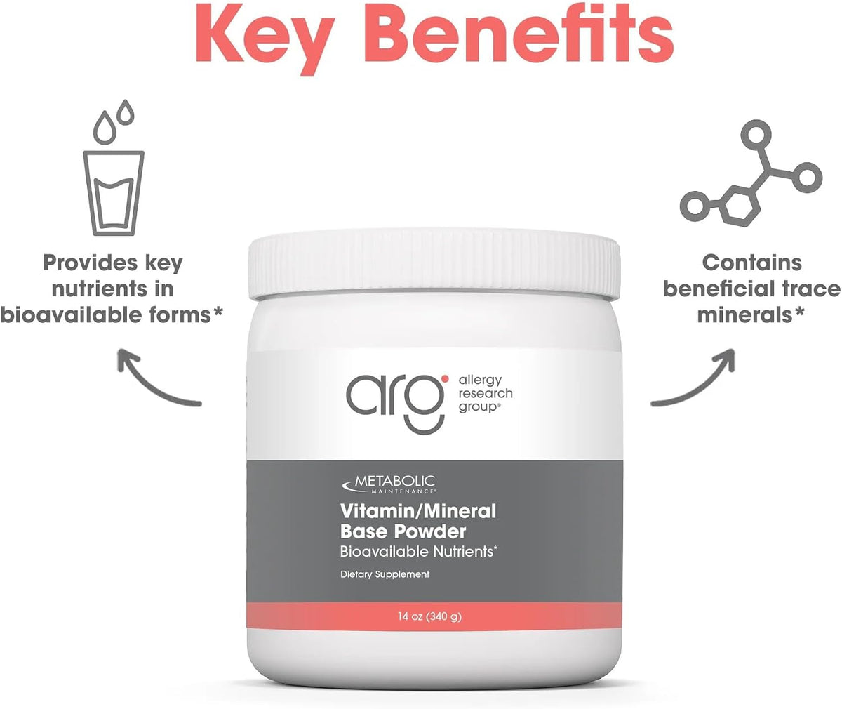 Metabolic Maintenance Vitamin Mineral Base Powder - Comprehensive Multivitamin Powder - Active B Vitamins & Chelated Minerals - High Absorption Nutritional Support - 60 Servings - 11 oz (312 g) - görsel 4