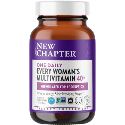New Chapter Women's Multivitamin 40+ – Every Woman's One Daily, 48 Tablets