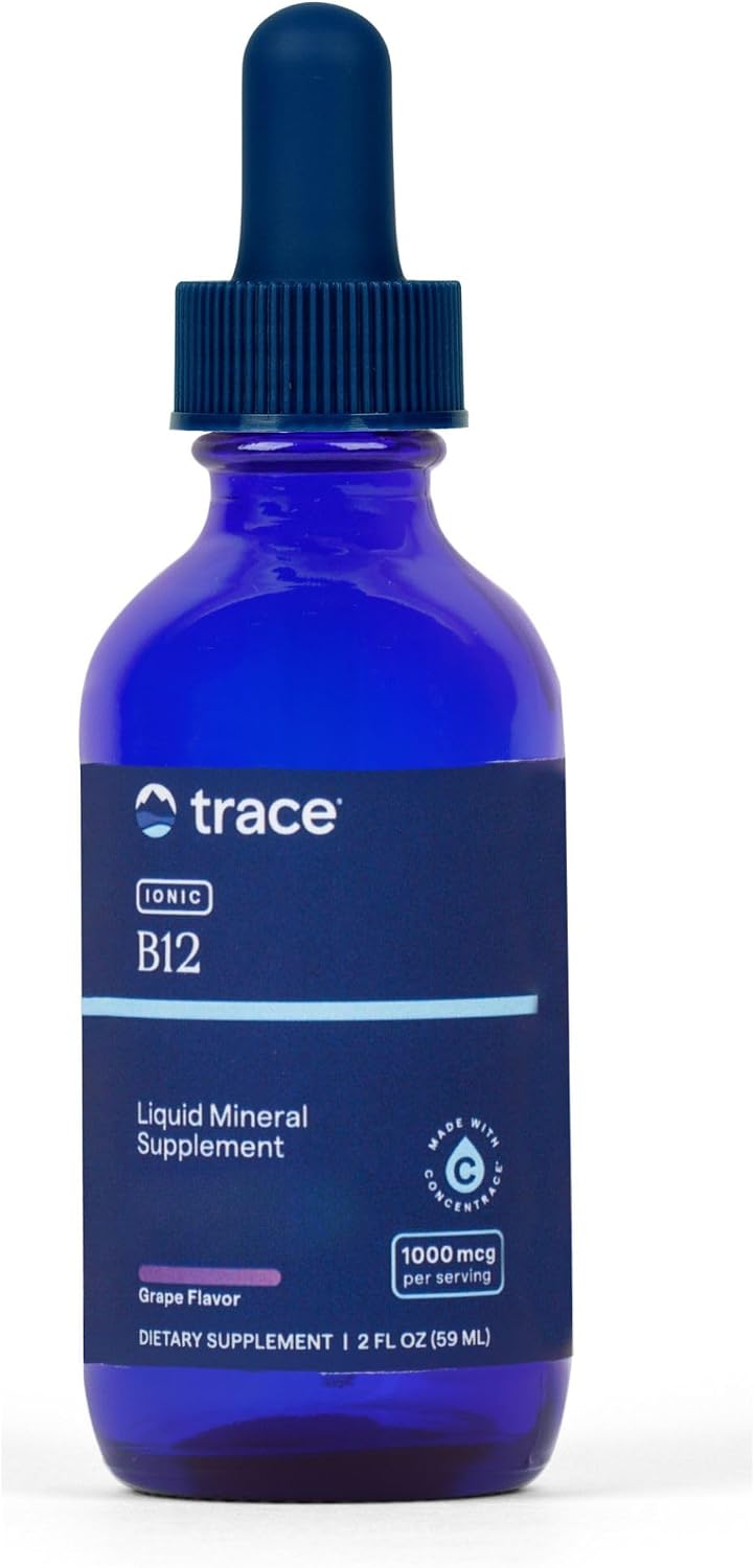 Trace Minerals Liquid Ionic Vitamin B12 1000 mcg, 60 ml - görsel 1
