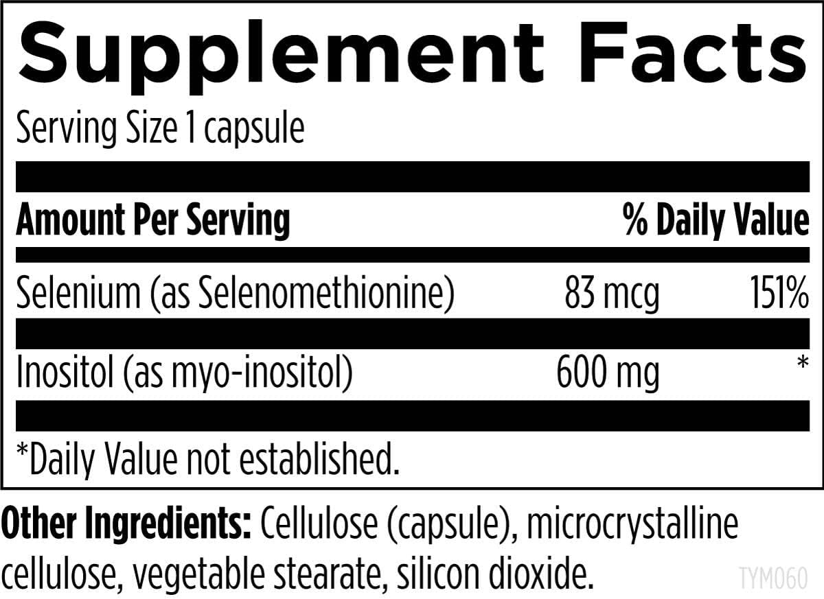 Designs for Health Thyrommune - Thyroid Support Supplement with Selenium (Selenomethionine) + Myo-Inositol - Vegan & Gluten-Free (60 Capsules) - görsel 3