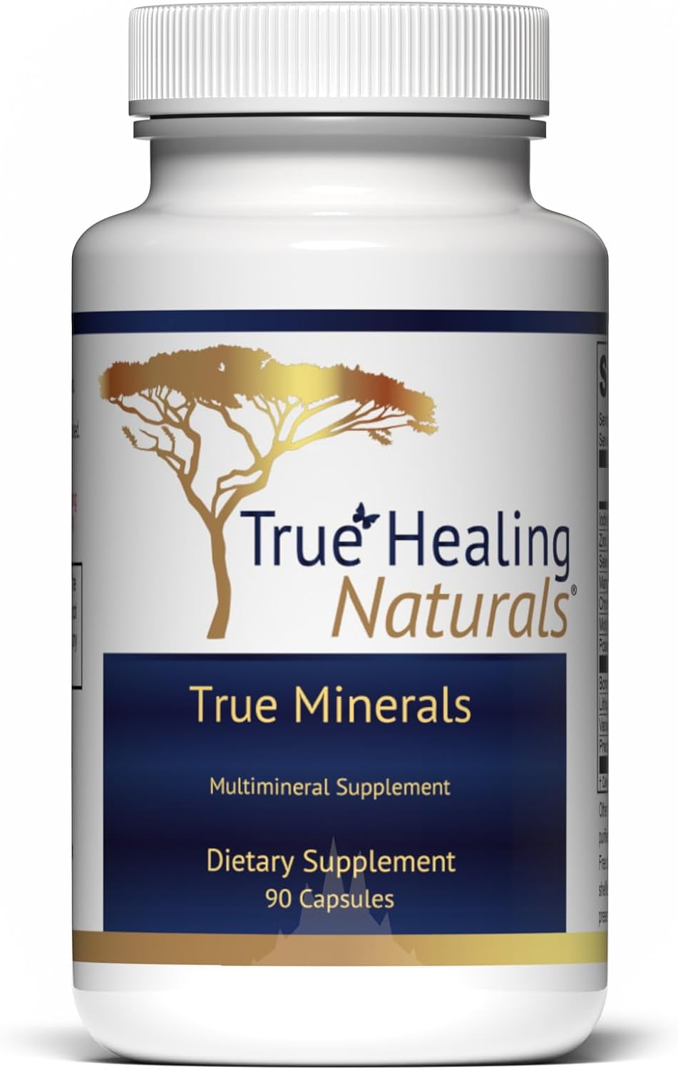 True Healing Naturals True Minerals Food Supplement – Multi-Mineral for Gut, Heart & Neural Health, 90 Vegetarian Capsules - görsel 1