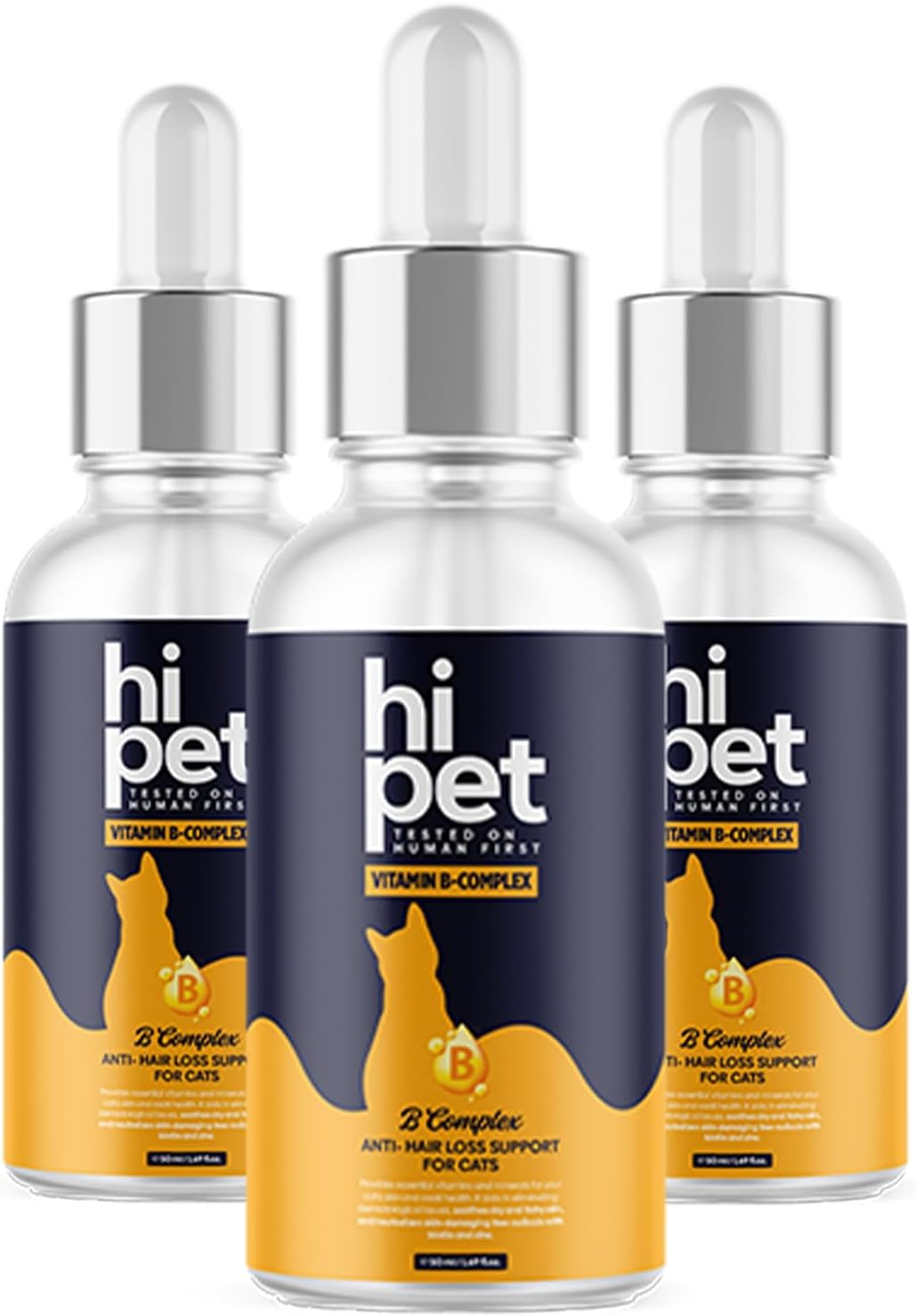 Vitamin B Complex for Cats, Supports Metabolism and Increases Energy Levels, 50 ml (Pack of 3) - görsel 1