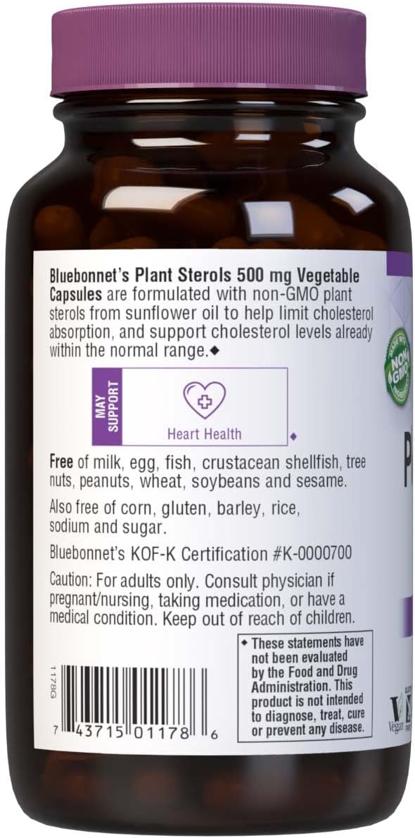 Bluebonnet Nutrition Plant Sterols 500mg – Cholesterol Support Supplement for Men and Women - görsel 3