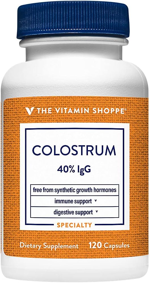 The Vitamin Shoppe Colostrum 40% IgG – Immune Support Food Supplement (120 Capsules) - görsel 1