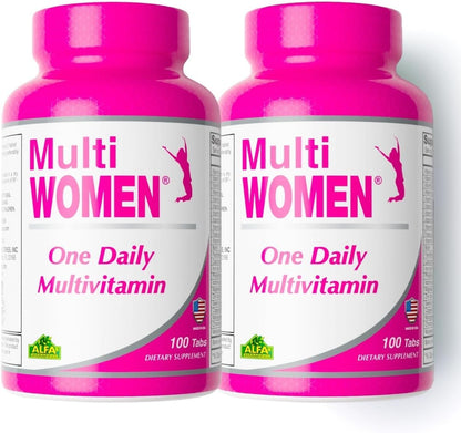ALFA VITAMINS Multi Men Vitamins Food Supplement with Essential Vitamins & Minerals for Men - Amino Acids + Antioxidants - 100 Tablets