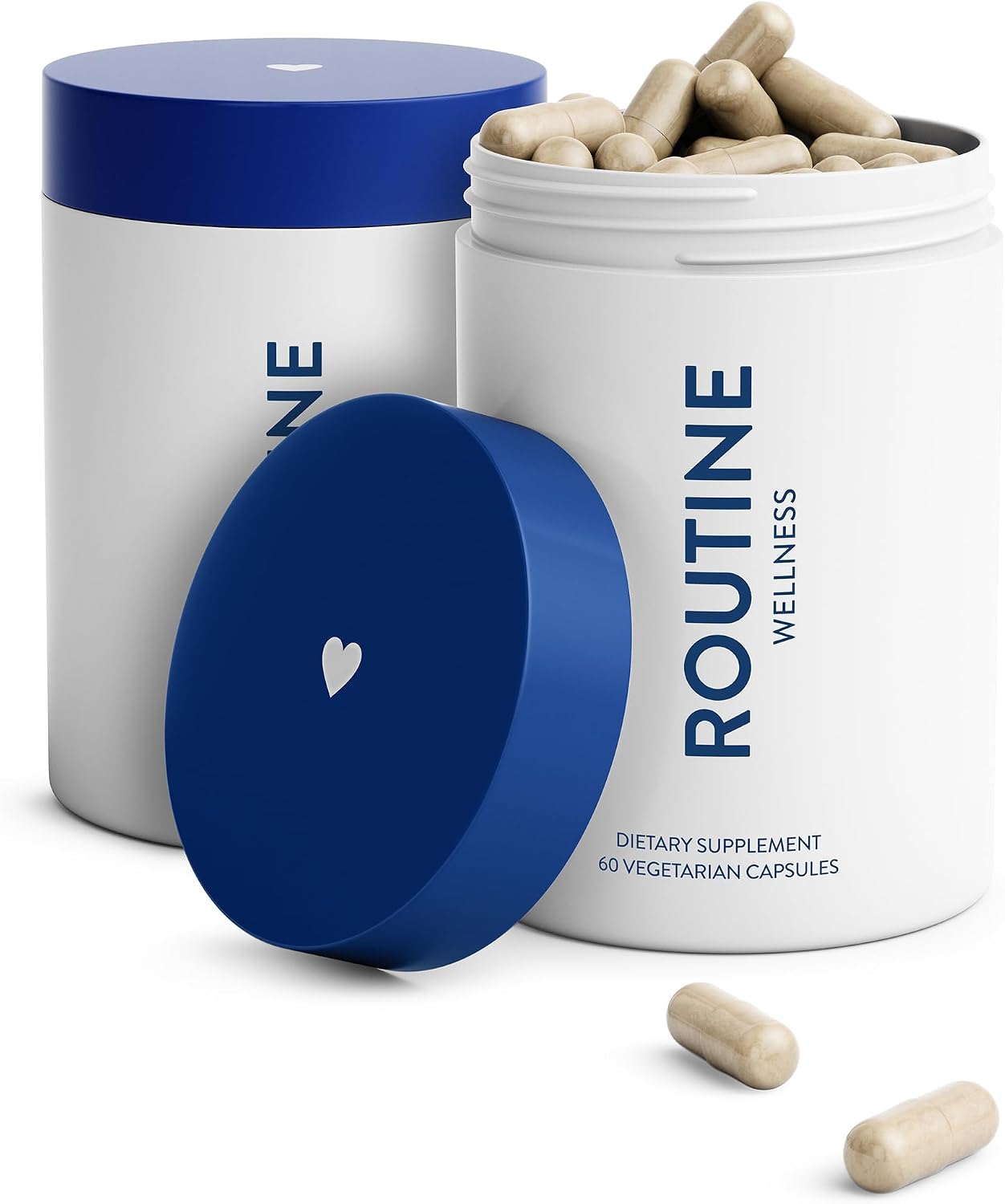 Routine Wellness Hair Growth Supplement with Biotin - 120 Capsules (Pack of Two) - görsel 1