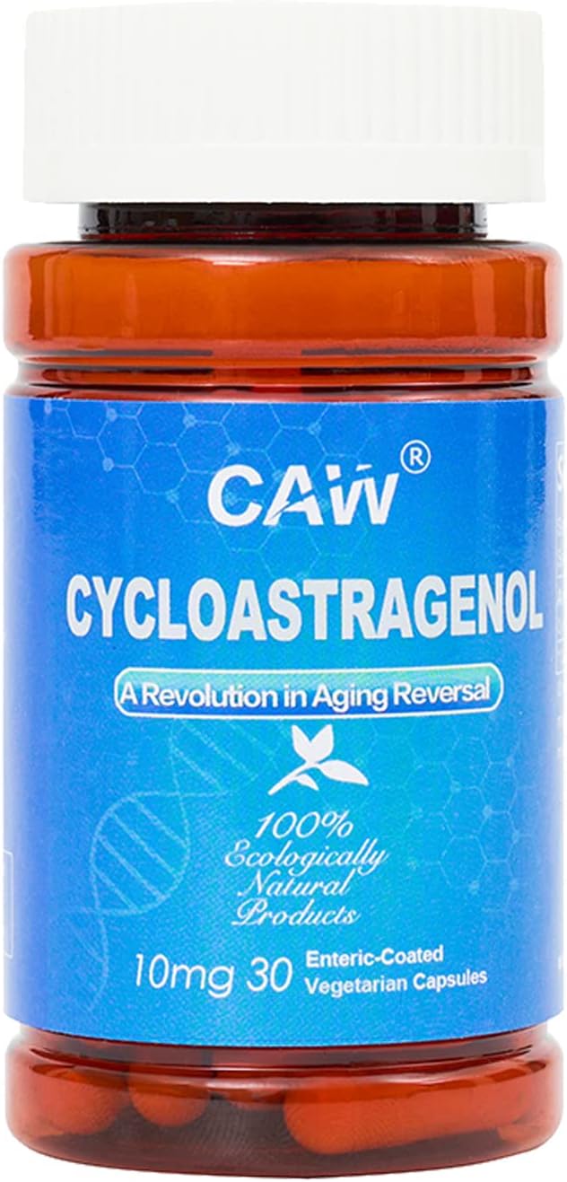 CAW Hypersorption Cycloastragenol 98% 10mg - Enteric-Coated Vegetarian Capsules (3 Bottles, 90 Capsules) - görsel 9