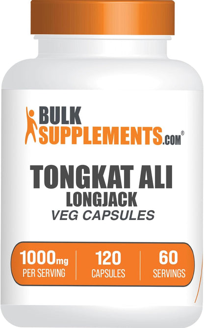 BulkSupplements Longjack Extract Capsules - Tongkat Ali, 120 Veg Capsules