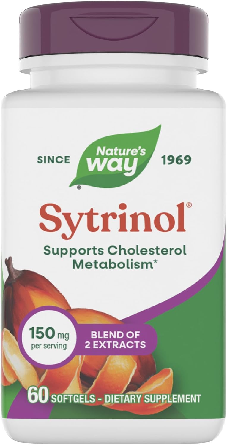 Nature's Way Sytrinol Cholesterol Support - Premium Blend, 60 Softgels - görsel 1