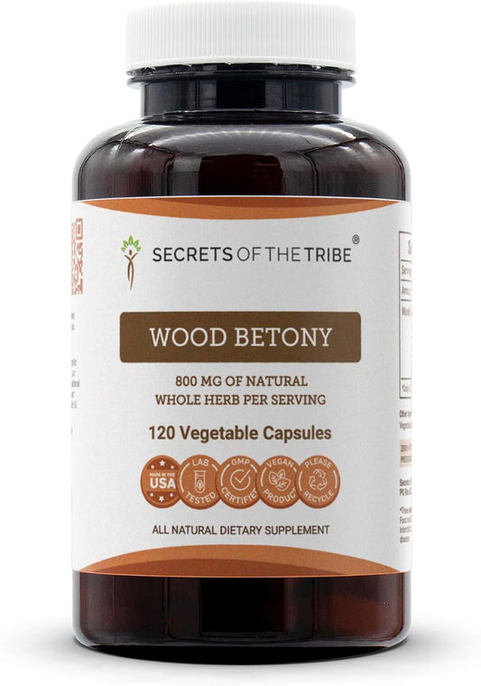 Secrets of the Tribe Wood Betony 120 Capsules