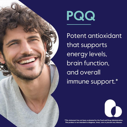 BESTVITE PQQ 40 mg (Pyrroloquinoline Quinone) (60 Vegetarian Capsules) - No Stearates - Vegan - Non-GMO - Gluten-free