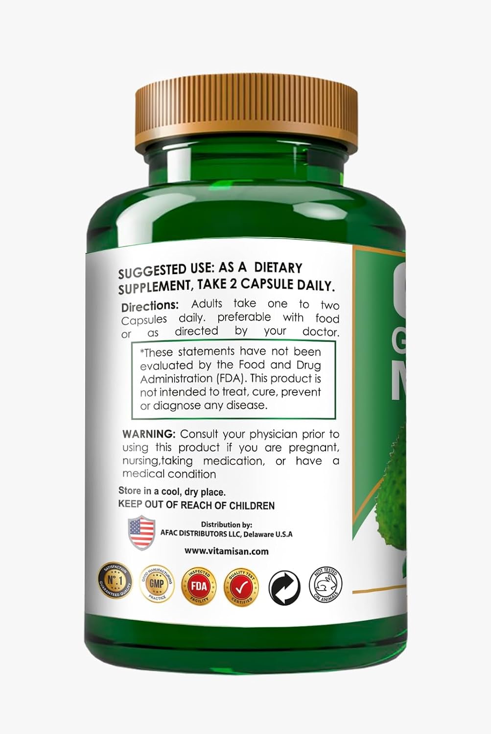 Graviola Soursop Annona muricata Anamu Moringa Green Superfood for Antioxidant Support 120 Capsules - görsel 3