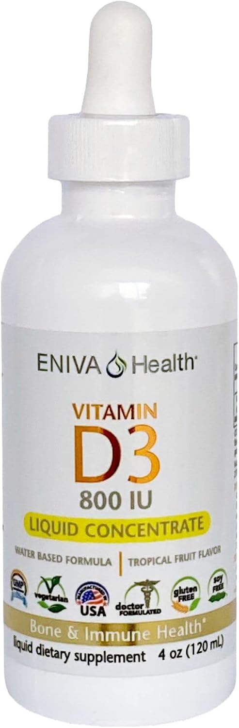 Eniva Health Liquid Vitamin D (D3) - Doctor Formulated for Rapid Absorption (120 ml) - görsel 1