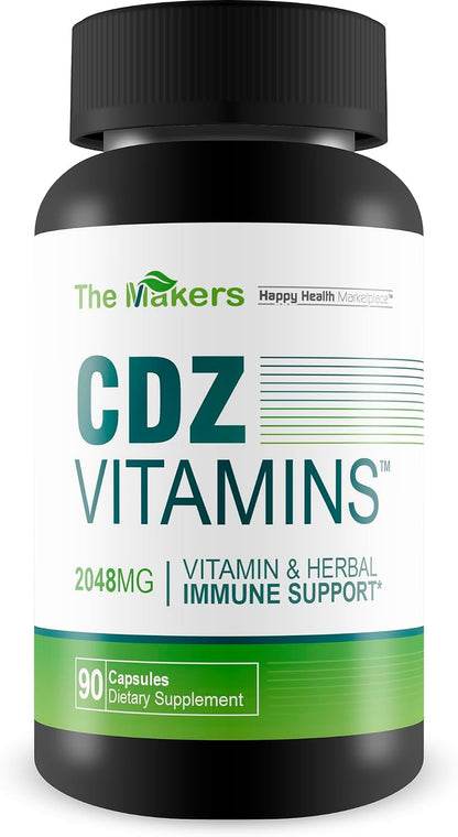 The Makers CDZ Vitamins - Vitamin C, D and Zinc with Herbs
