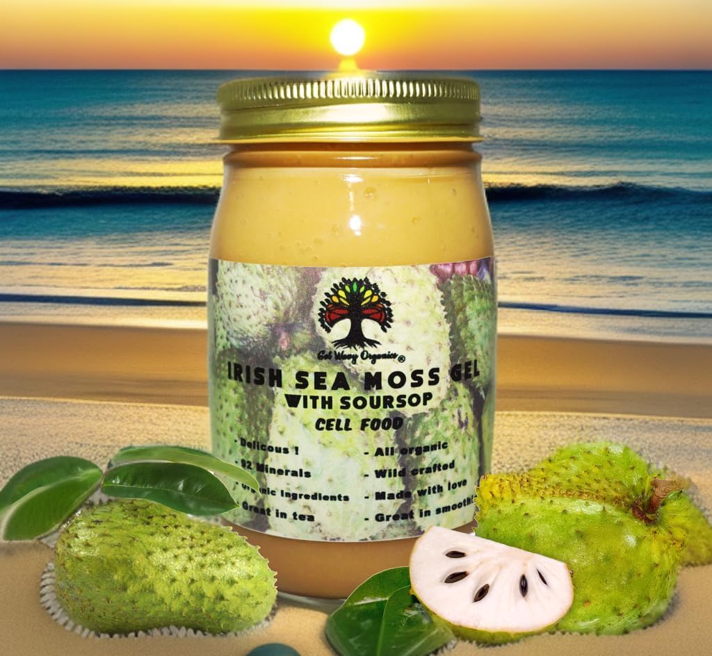 Irish Sea Moss Gel with Soursop – Organic Vegan Superfood Supplement – Pack of 2 - görsel 8