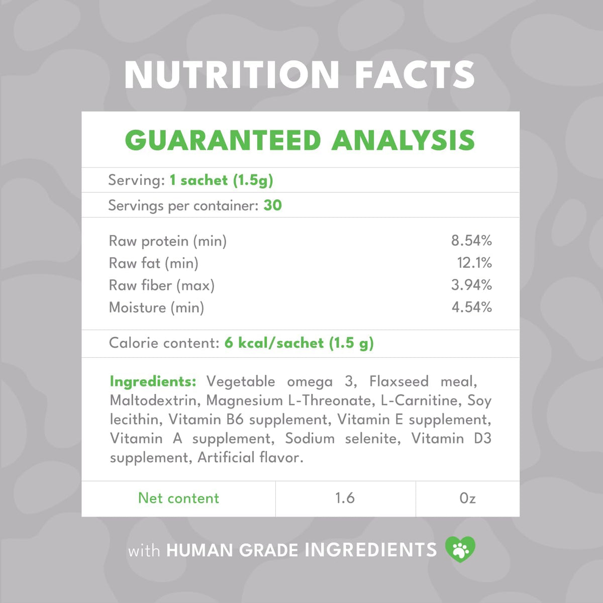 BIOSENIOR by Natural PET by FNL: A Comprehensive Supplement with Essential Vitamins and Minerals for Senior Dogs Over 7 Years Old to Enhance Cognitive Function, Joint Health and Overall Vitality - görsel 7