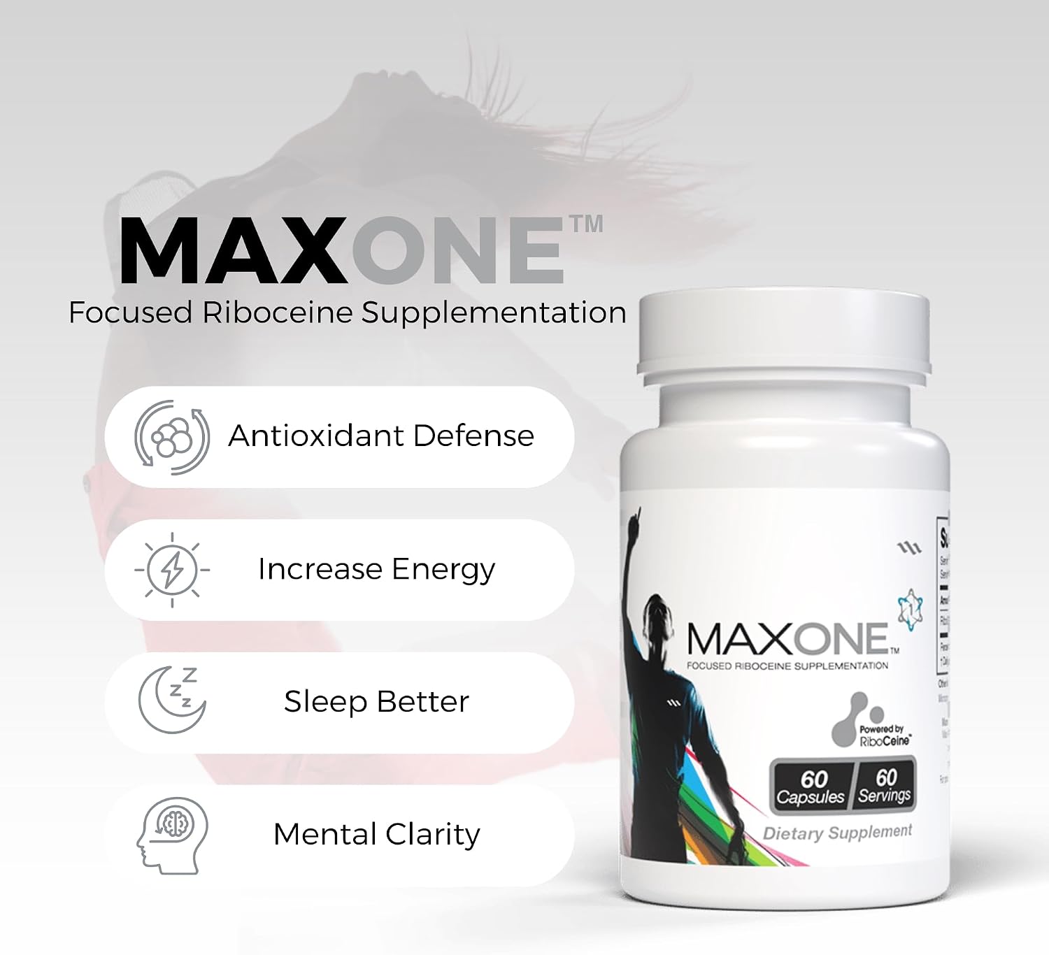 Max One, Optimised RiboCeine Supplementation, 60 Vegetable Capsules - görsel 2