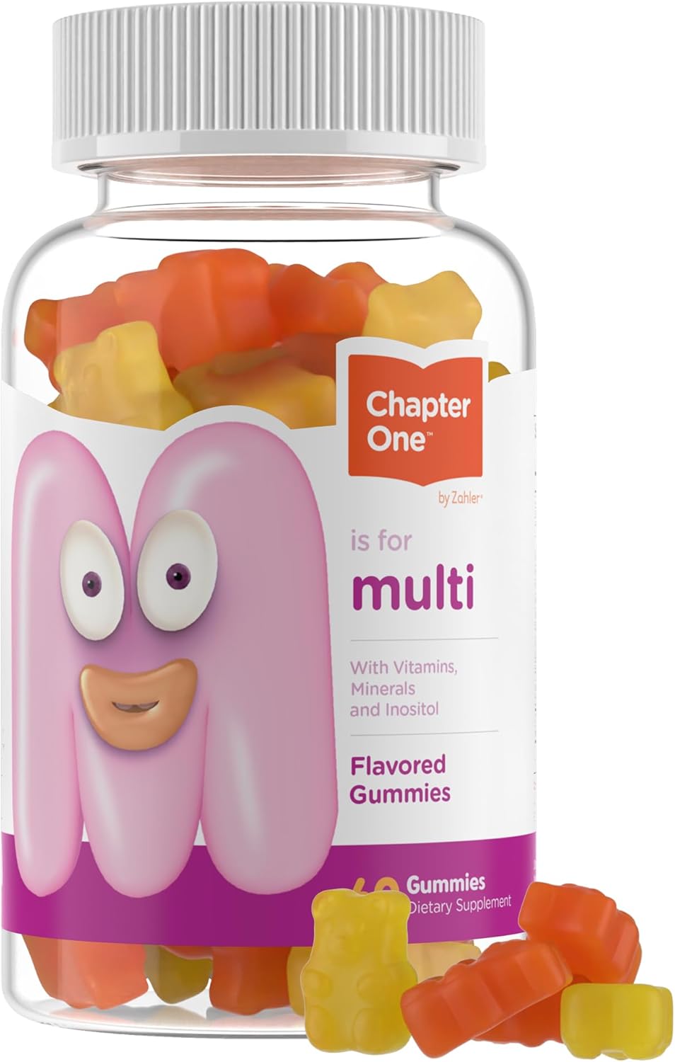 Zahler Chapter One Kids Multivitamin Gummy (60 Gummies) - 13 Vitamins & Nutrients, Kosher, Non-GMO - görsel 1
