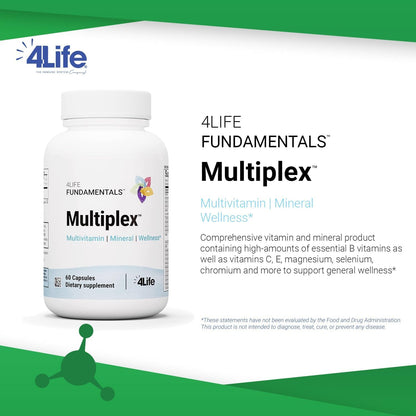 4Life Multiplex Multivitamin and Mineral Food Supplement, 60 Capsules