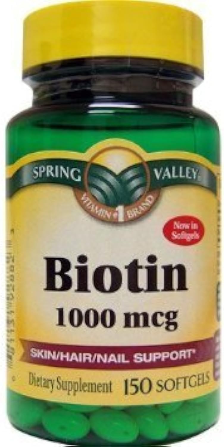 Spring Valley Biotin 1000mcg, 150 Tablets (Pack of 3) - görsel 1