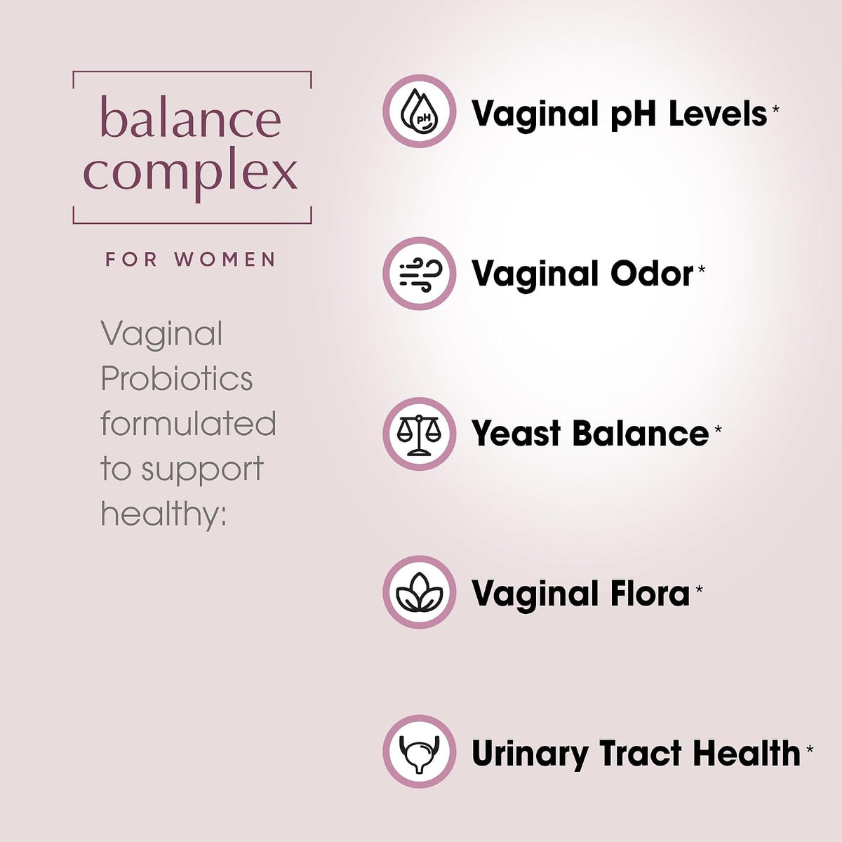 Balance Complex 17-in-1 Vaginal Health Probiotic with Cranberry & D-Mannose for Women – 60 Capsules - görsel 3