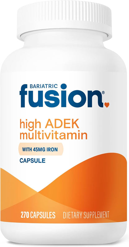 Bariatric Fusion High ADEK Multivitamin Capsules with 45mg Iron – 270 Capsules