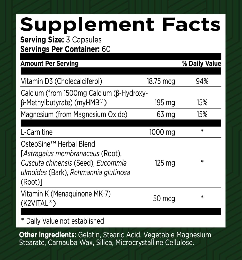 Green Valley Naturals Bone & Muscle Defence – Dosage and delivery – Effective doses matter. Bone & Muscle Defence – Image 2