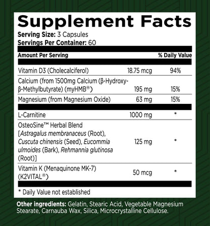 Green Valley Naturals Bone & Muscle Defence – Dosage and delivery – Effective doses matter. Bone & Muscle Defence – Image 2