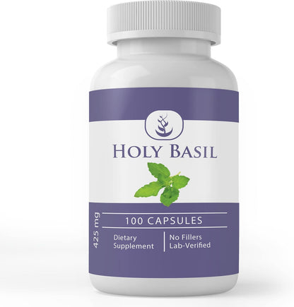 Pure Original Ingredients Holy Basil, 100 Capsules - Pure Single Ingredient Herbal Supplement