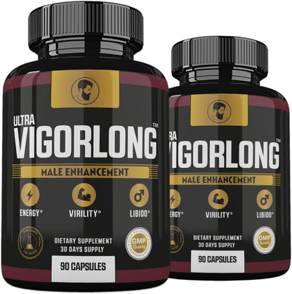 (2 Pack) Ultra VigorLong Supplement Advanced Formula, Ultra Vigour Long for Men, Ultra Vigorlong Capsules, 180 Count