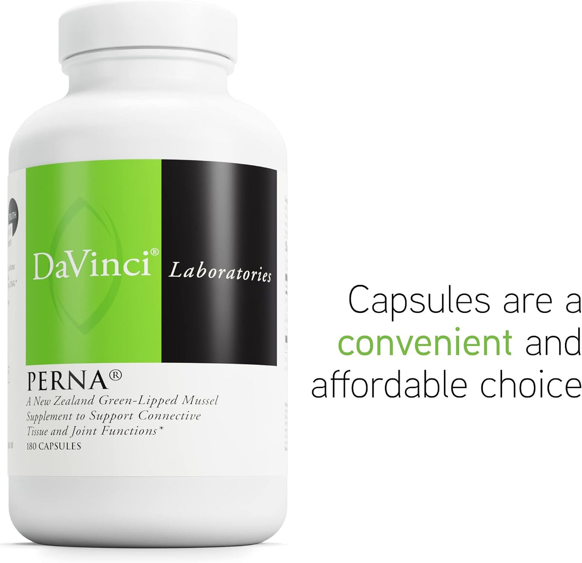 DAVINCI Labs Perna – New Zealand Green Mussel Joint Support – 180 Capsules - görsel 5
