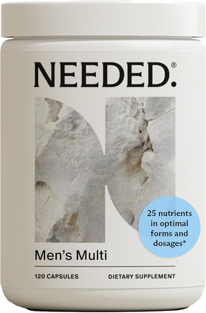 Needed. Multivitamin for Men - 25 Optimal Nutrients for Fertility & Men's Health - Men's Multivitamin with Vitamin D3 2000IU, B12 Vitamins, 200 mcg Selenium - Men's Fertility Supplement, 30 Day Supply