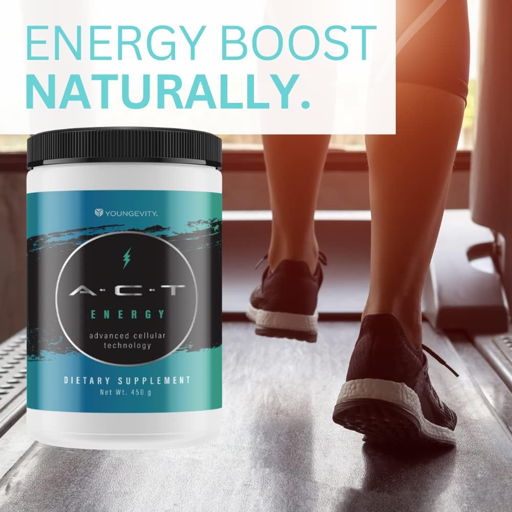 ACT Energy Natural Healthy Energy Drink (40 Calories) - 450g Canister - görsel 3
